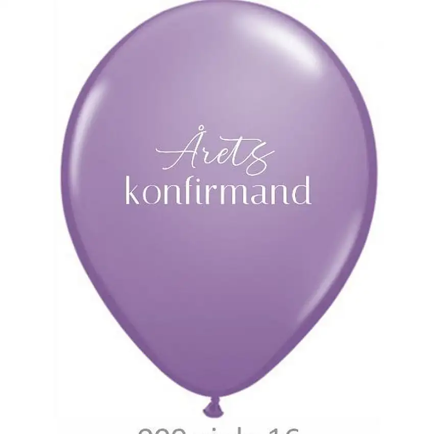 Årets Konfirmand Ballonger Lila