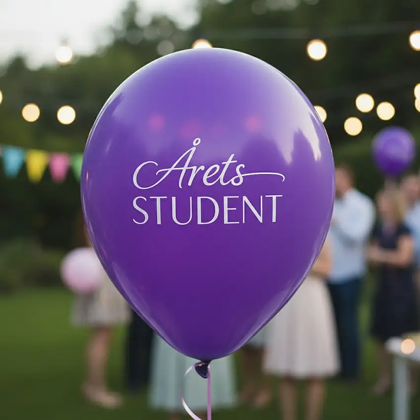 Årets Student Ballonger Lila