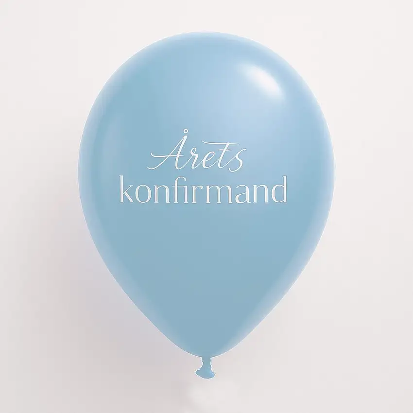 Årets Konfirmand Ballonger Babyblå