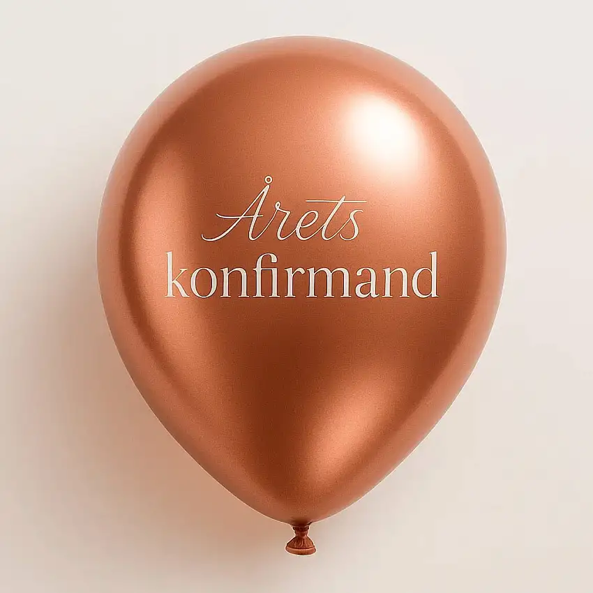 Årets Konfirmand Ballonger Roséguld