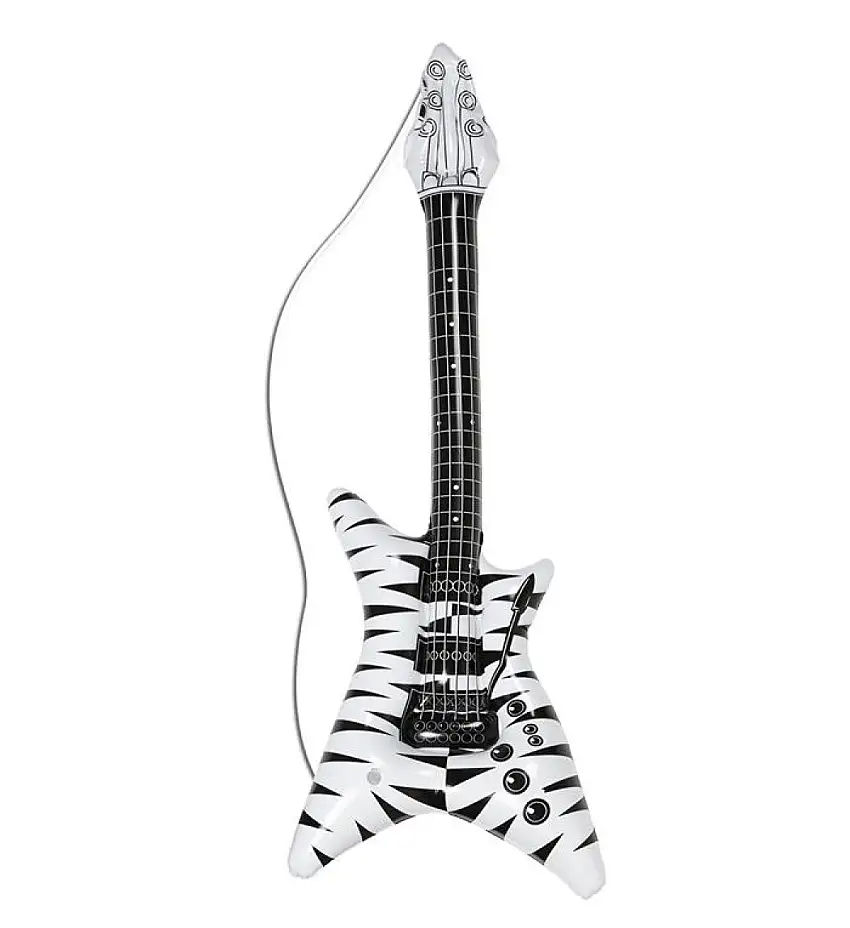 Uppblåsbar Rockgitarr Zebra