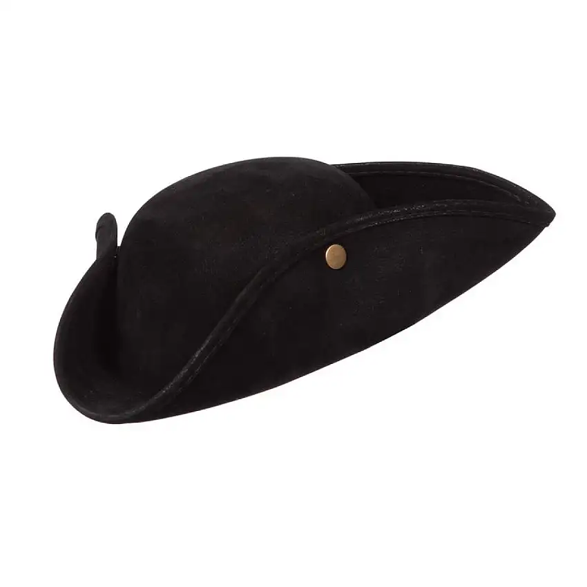 Tricorne Pirathatt Svart