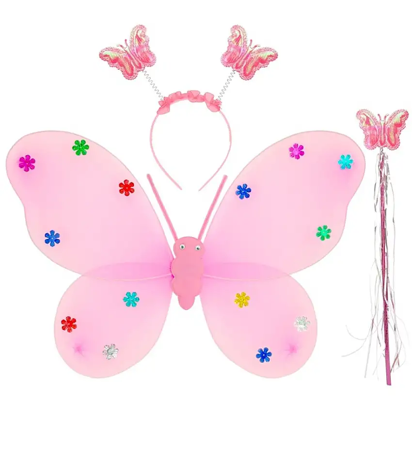 Fjäril Maskeradset Ljusrosa