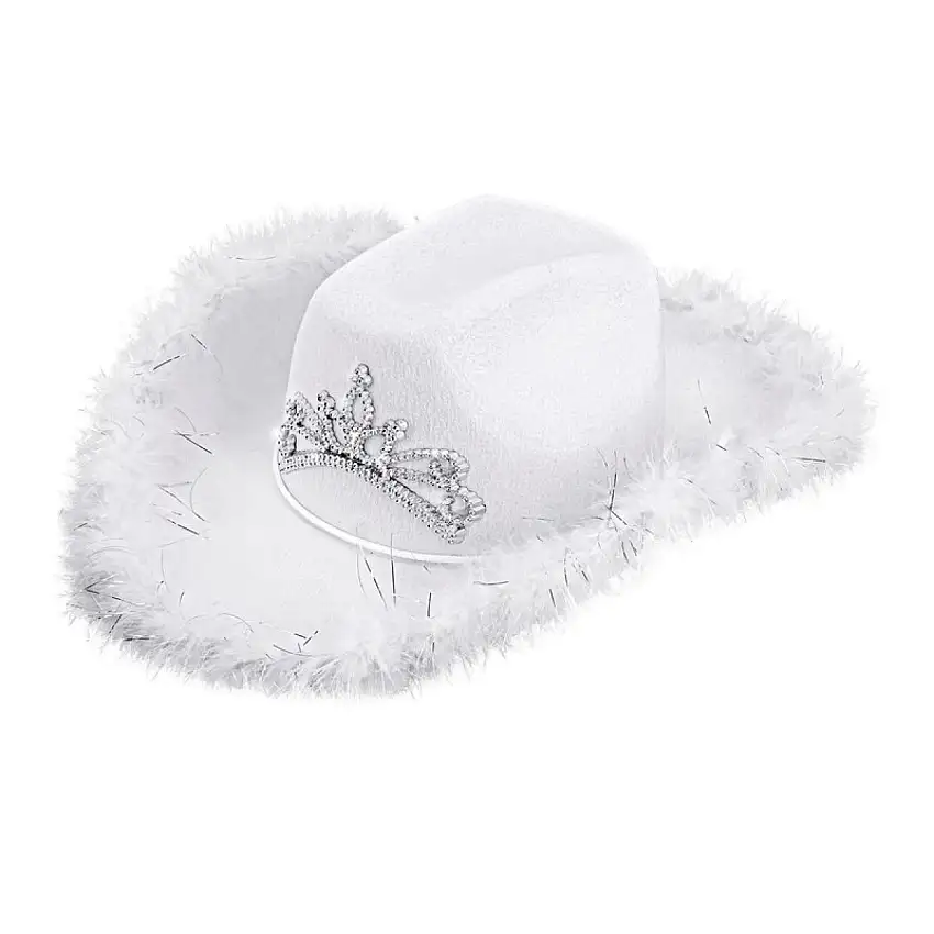 Tiara Cowboyhatt Vit