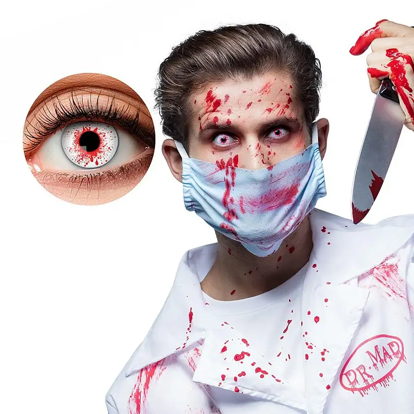 Blodstänkta Halloweenlinser