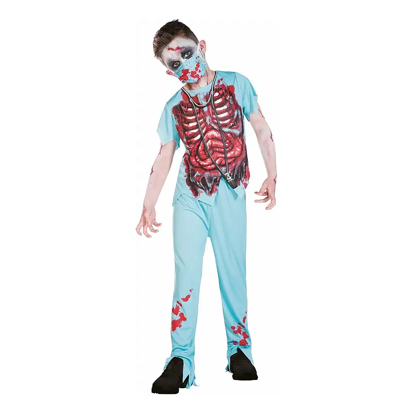 Zombie Kirurg Barn Maskeraddräkt