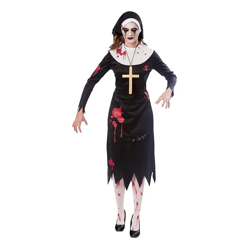 Zombie Nunna Maskeraddräkt