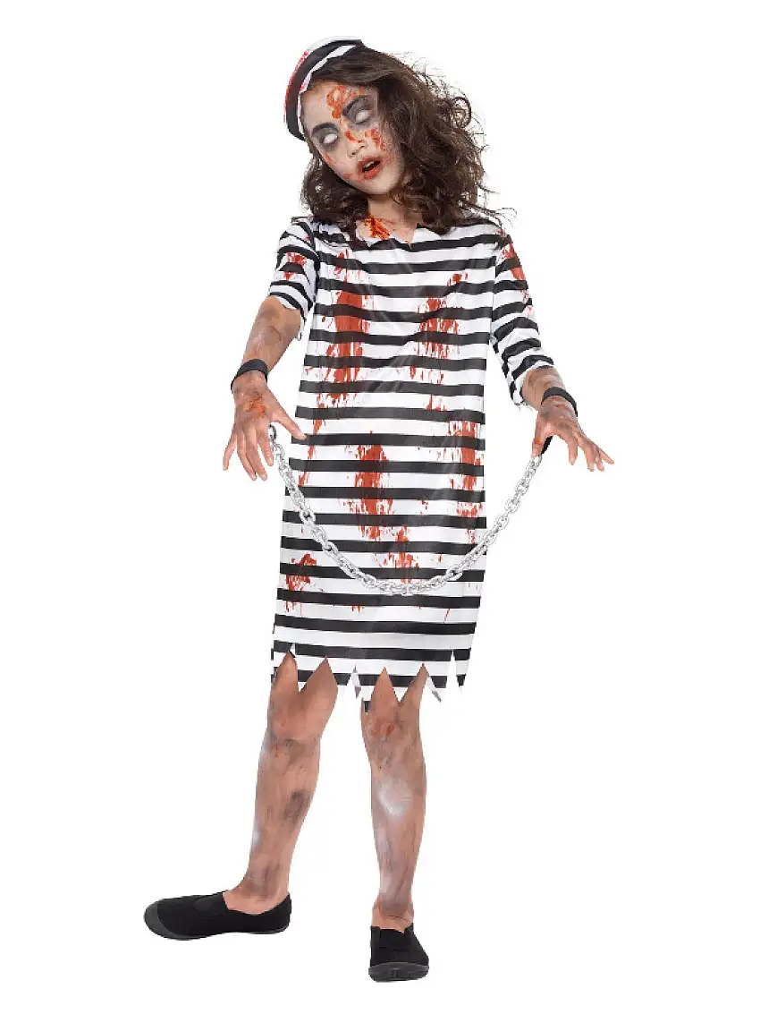 Zombiefånge Tjej Barndräkt
